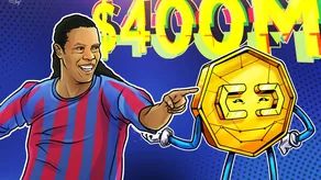 Ronaldinho ra mắt token với 35% nguồn cung dành cho nội bộ, đạt vốn hóa thị trường 397 triệu USD