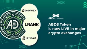 Token ABDS hiện có sẵn để giao dịch trên 3 sàn giao dịch tiền điện tử lớn